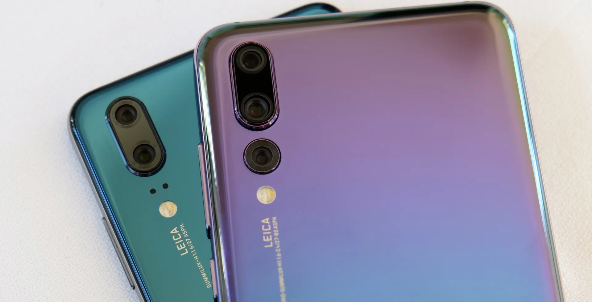 Two Huawei P20 Pro Handsets